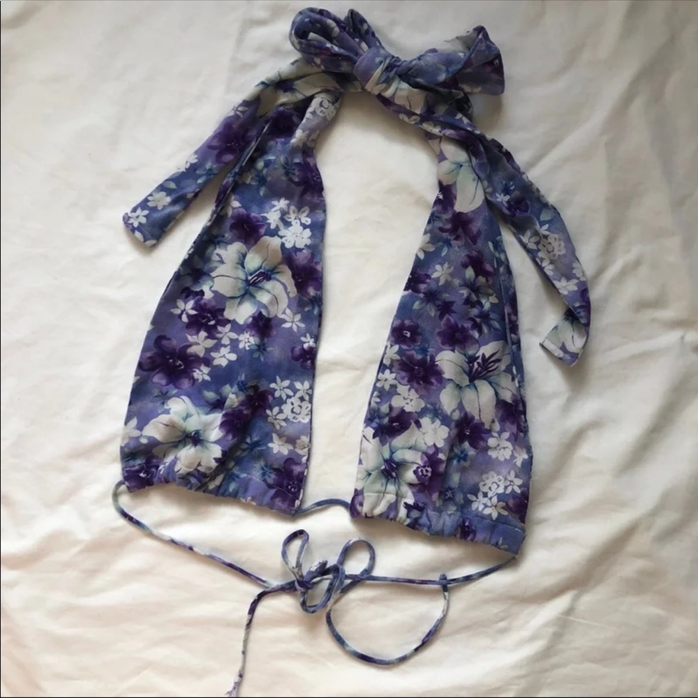 Floral halter top